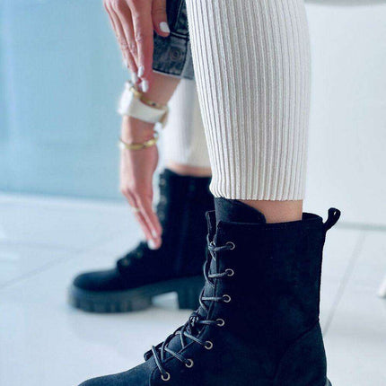 Luxe Women's Lace-Up Boots - Model 171121 - Très Elite