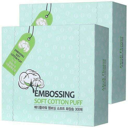 Luxurious 100% Cotton Puff Pads - 600 Count by Mediflower - Très Elite