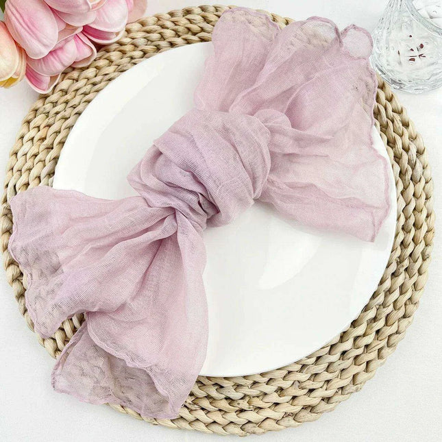 Luxurious 100-Count Gauze Cloth Napkin Set - 19.7 x 19.7 Inch Table Decor