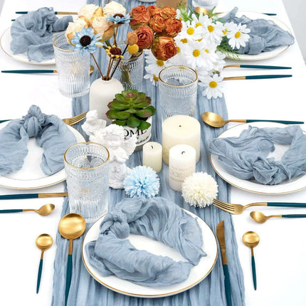 Luxurious 100-Count Gauze Cloth Napkin Set - 19.7 x 19.7 Inch Table Decor..