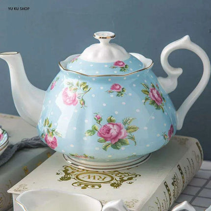 Luxurious 15-Piece European Bone China Tea Set for Afternoon Elegance - Très Elite