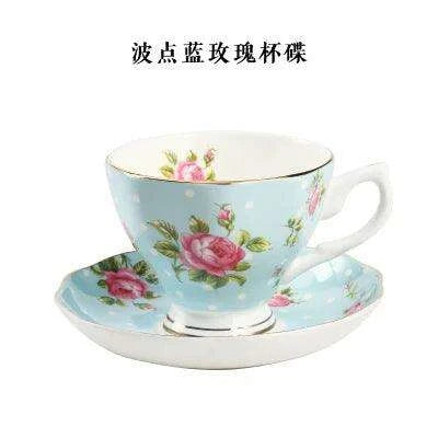 Luxurious Black Floral Porcelain Tea Set for Elegant Gatherings - Très Elite