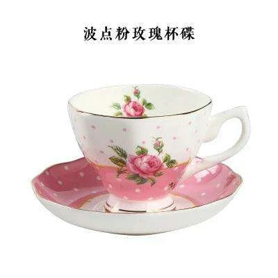 Luxurious Black Floral Porcelain Tea Set for Elegant Gatherings - Très Elite