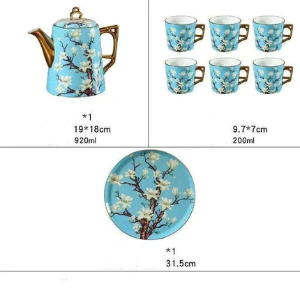 Luxurious Bone Porcelain Tea and Coffee Set in a Chic Presentation Box..