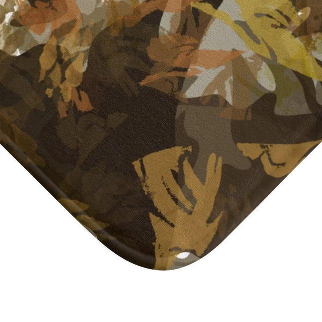 Luxurious Camouflage Memory Foam Bath Mat by Elite Maison
