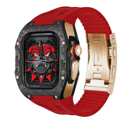 Luxurious Carbon Fiber Upgrade Set for Apple Watch: Elevate Your Style and Protection - Très Elite