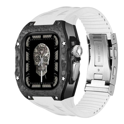 Luxurious Carbon Fiber Upgrade Set for Apple Watch: Elevate Your Style and Protection - Très Elite
