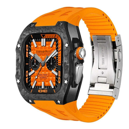 Luxurious Carbon Fiber Upgrade Set for Apple Watch: Elevate Your Style and Protection - Très Elite