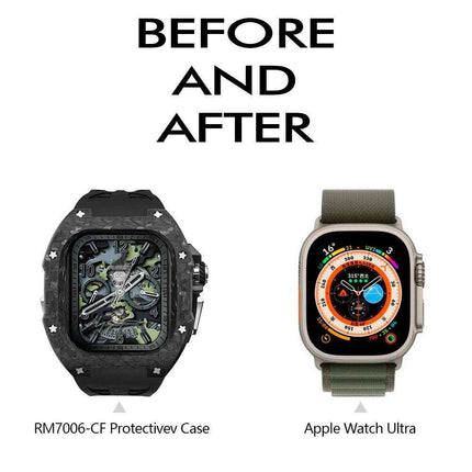 Luxurious Carbon Fiber Upgrade Set for Apple Watch: Elevate Your Style and Protection - Très Elite