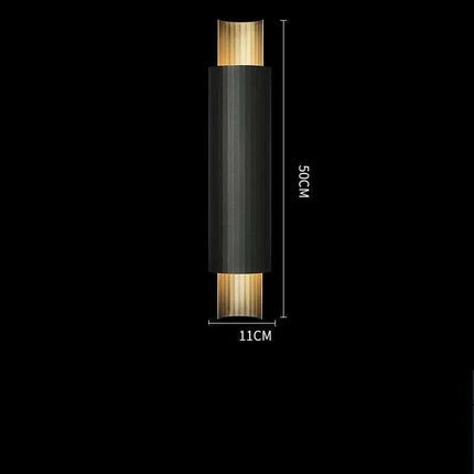 Luxurious Copper Finish Crystal Water Droplet LED Wall Light - Nordic Modern Design..