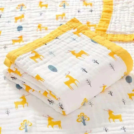 Luxurious Cotton Baby Towel and All-Season Blanket Duo - Comfort for Every Stage of Your Child's Growth - Très Elite