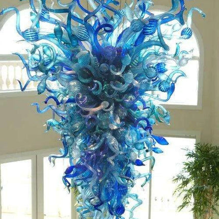 Luxurious Customizable LED Glass Chandelier for Sophisticated Interiors- Très Elite- Très Elite