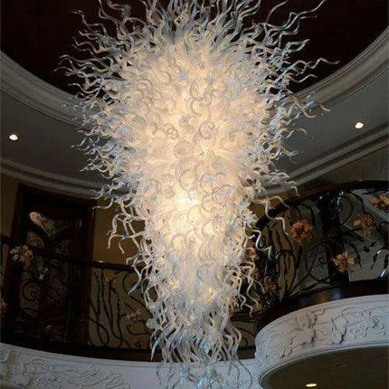 Luxurious Customizable LED Glass Chandelier for Sophisticated Interiors- Très Elite- Très Elite
