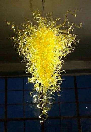 Luxurious Customizable LED Glass Chandelier for Sophisticated Interiors- Très Elite- Très Elite