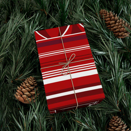 Luxurious Customizable Red Holiday Gift Wrap Set - Elevate Your Present Experience