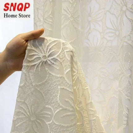 Luxurious Customizable White Tulle and Lace Window Treatments for Sophisticated Interiors - Très Elite