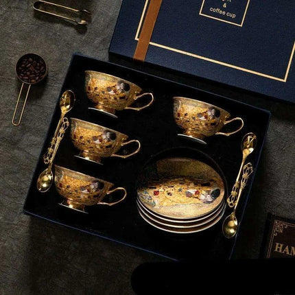Luxurious European Bone China Tea Set - Elevate Your Tea Rituals - Très Elite