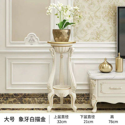 Luxurious European Gold Multi-Tier Plant Display Stand - Très Elite