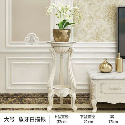 Luxurious European Gold Multi-Tier Plant Display Stand - Très Elite