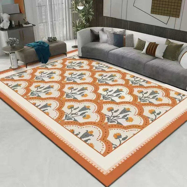 Luxurious Floral Softness: Plush Rug for Every Room
