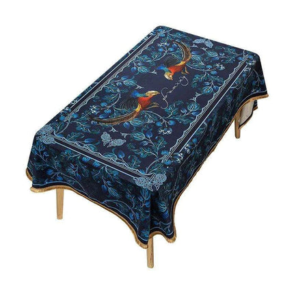 Luxurious Floral Velvet Tablecloth: Elevate Your Dining Experience- Très Elite- Très Elite
