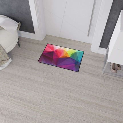 Luxurious Geometric Non-Slip Polyester Floor Mat for Professional Environments - Très Elite