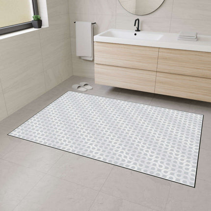 Luxurious Geometric Polyester Area Rug with Chic Black Accents - Exclusive Maison d'Elite Design - Très Elite