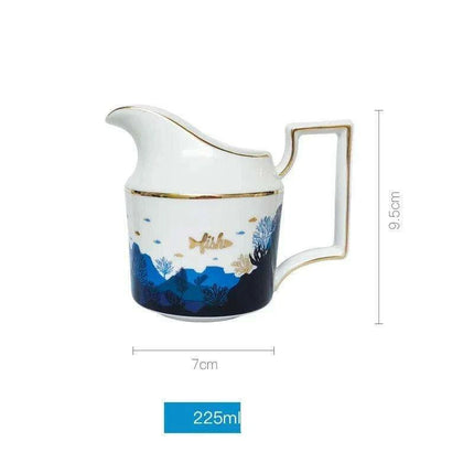 Luxurious Gold-Accented European Ceramic Coffee and Tea Set - Elegant 4-Piece Gift Collection- Très Elite- Très Elite