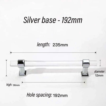 Luxurious Gold Acrylic Drawer Handles with Crystal Detailing - Chic Cabinet Pulls..