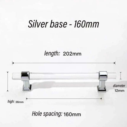 Luxurious Gold Acrylic Drawer Handles with Crystal Detailing - Chic Cabinet Pulls..