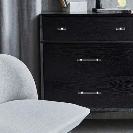 Luxurious Gold Acrylic Drawer Handles with Crystal Detailing - Chic Cabinet Pulls - Très Elite