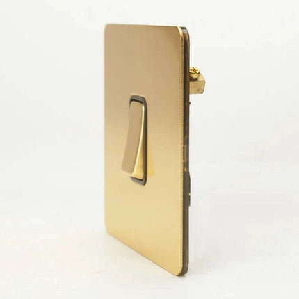 Luxurious Gold Dimmer Switch Set with USB Charging Port - Perfect for French/EU Plugs - Très Elite