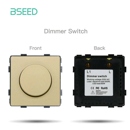 Luxurious Gold Glass Smart WiFi Wall Switch - Advanced Home Automation Solution