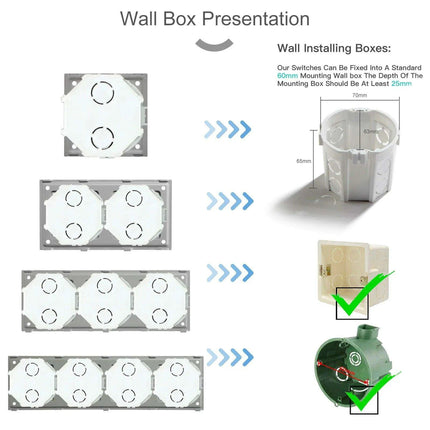 Luxurious Gold Glass Smart WiFi Wall Switch - Advanced Home Automation Solution