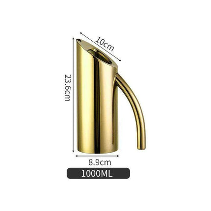 Luxurious Gold-Plated Stainless Steel Beverage Mixing Kettle - Très Elite