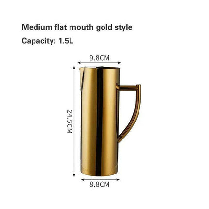 Luxurious Gold-Plated Stainless Steel Beverage Mixing Kettle - Très Elite