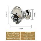 30mm Chrome Knob