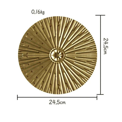 Luxurious Golden Aura Metal Wall Art for Chic Home Decor - Très Elite