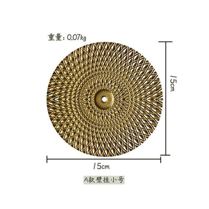 Luxurious Golden Aura Metal Wall Art for Chic Home Decor - Très Elite