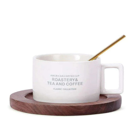 Luxurious Hand-Painted European Ceramic Coffee Mug Set with Gold Detailing - 110ml - Très Elite