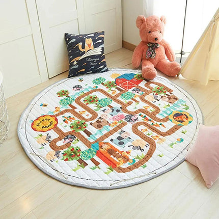 Luxurious Handcrafted Cotton Rug for Kids - Enhance Safety and Style in Your Child's Space