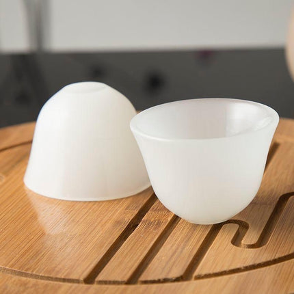 Luxurious Jade Kung Fu Tea Ceremony Set with Exquisite Tureen and Fine Teacups - Très Elite