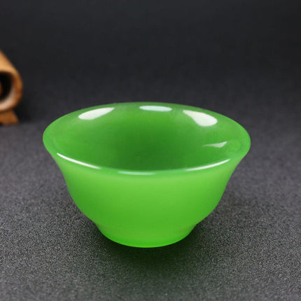 Luxurious Jade Kung Fu Tea Ceremony Set with Exquisite Tureen and Fine Teacups - Très Elite