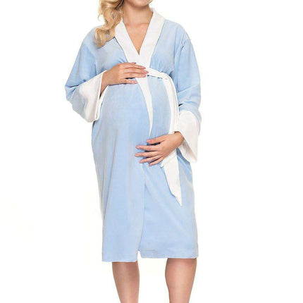 Luxurious Long Sleeve Velour Bathrobe with Adjustable Belt - Très Elite
