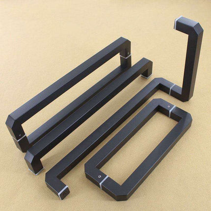 Luxurious Matte Black Bathroom Door Handle - Enhance Your Shower Space..