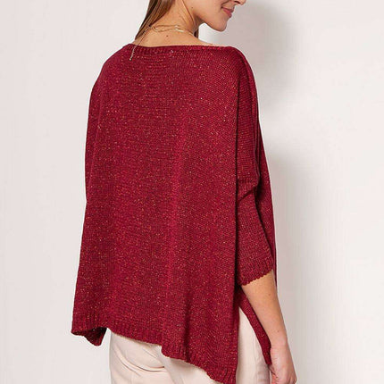 Luxurious Metallic Oversized Knit Sweater MKM - Très Elite