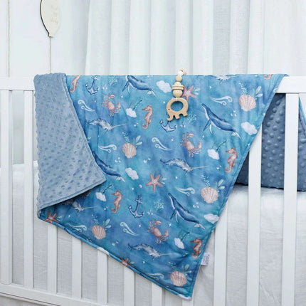 Luxurious Minky Dot Infant Swaddle Blanket - Unisex Comfort Wrap - Très Elite