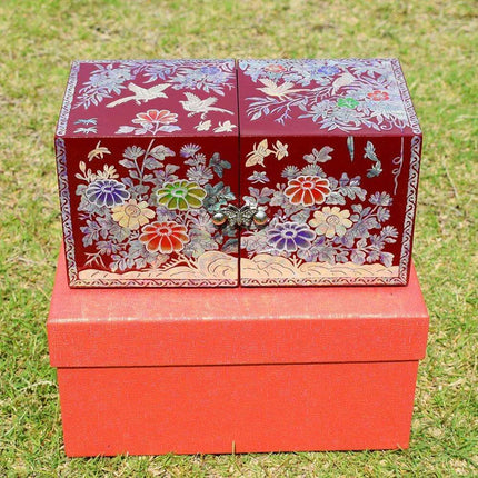 Luxurious Mother of Pearl Jewelry Organizer with Four Drawer Compartments – A Thoughtful Gift for Loved Ones - Très Elite