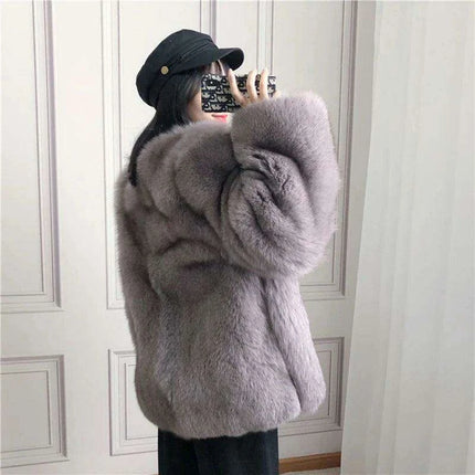 Luxurious Natural Fox Fur Overcoat - Très Elite