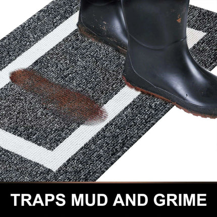 Luxurious Non-Slip Microfiber Welcome Mat: Chic Moisture-Absorbing Rug for Entryways - Très Elite